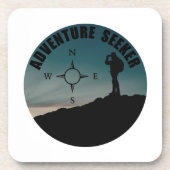 Abenteurer in den Wald Getränkeuntersetzer (Vorderseite)