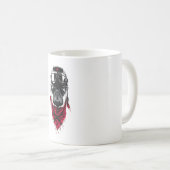 Abenteurer-Mops Kaffeetasse (VorderseiteRechts)
