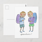 Abenteurer Postkarte (Vorne/Hinten)