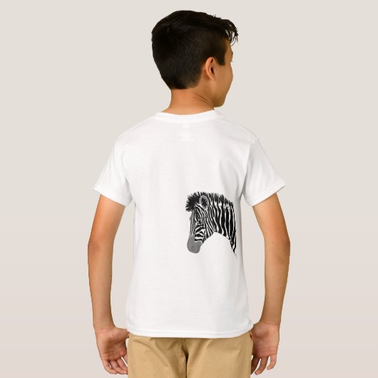 Abenteurer-Zebra-T - Shirt (Schwarz voll)
