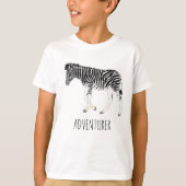 Abenteurer-Zebra-T - Shirt (Vorderseite)