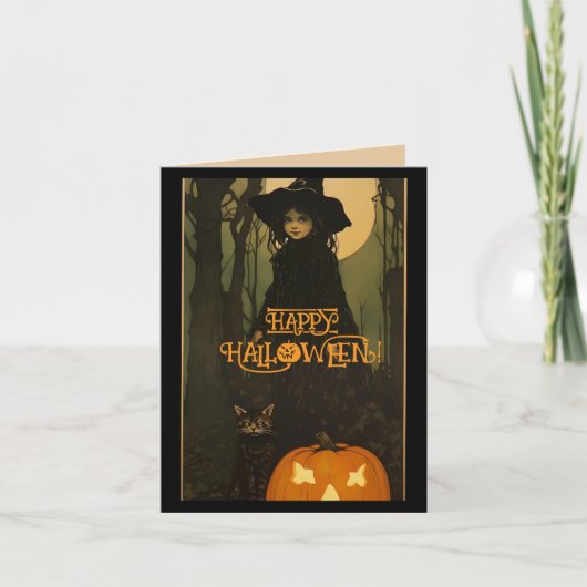 ABER ANGEL HALLOWEEN KARTE (Vorderseite)