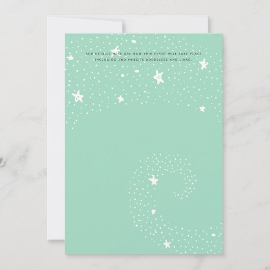 ABER aufgeben bei Liebe Änderung der Pläne Datum K Einladung (Rückseite)