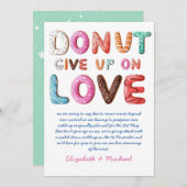 ABER aufgeben bei Liebe Änderung der Pläne Datum K Einladung (Vorne/Hinten)