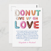 ABER aufgeben bei Liebe Änderung der Pläne Datum K Postkarte (Vorne/Hinten)