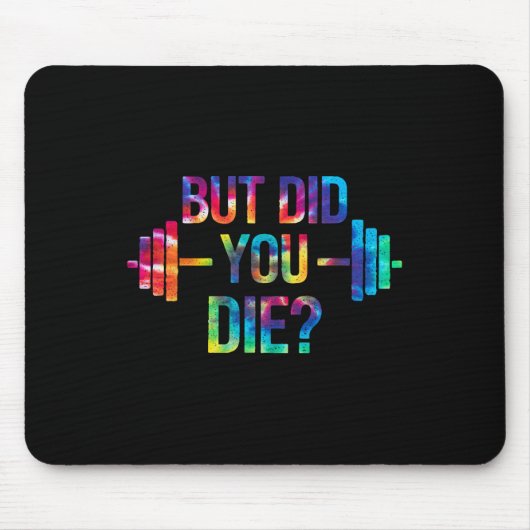Aber bist du sarkastisch gestorben Lustiger Workou Mousepad (Vorne)