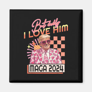 Aber Daddy I Liebe Ihm Mega 2024 Donald Trump Zurü Magnet