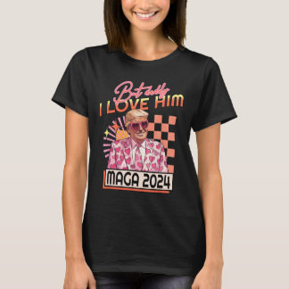 Aber Daddy I Liebe Ihm Mega 2024 Donald Trump Zurü T-Shirt