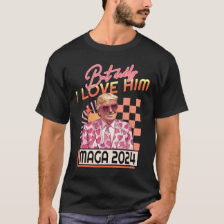 Aber Daddy I Liebe Ihm Mega 2024 Donald Trump Zurü T-Shirt