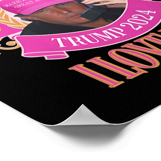 Aber Daddy Trump 2024 I Liebe Ihm Apparel Poster (Ecke)