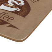 Aber das erste Coffee Fun Coffein Addict Zitat Schneidebrett (Ecke)