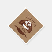 Aber das erste Coffee Fun Coffein Addict Zitat Serviette (Ecke)