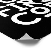 Aber das erste Kaffee-Spaß-Poster Poster (Ecke)