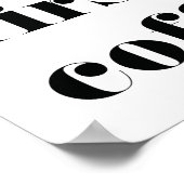 Aber das erste Kaffeepapier Poster (Ecke)