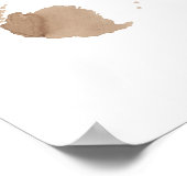 Aber das erste Kaffeeposter Poster (Ecke)