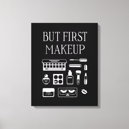 Aber das erste Makeup Leinwanddruck (Vorderseite)