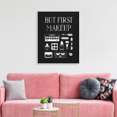Aber das erste Makeup Leinwanddruck (Insitu (Wohnzimmer))