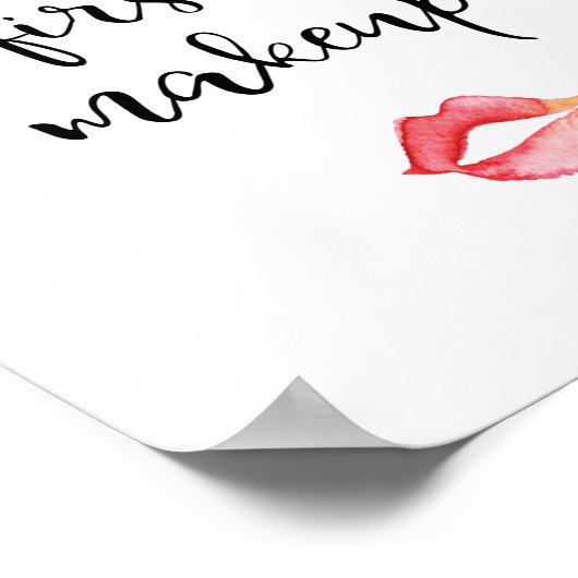 Aber das erste Makeup Poster (Ecke)