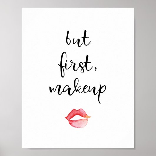 Aber das erste Makeup Poster (Vorne)