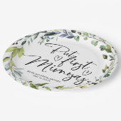 Aber das erste Mimosas-Brautparty Pappteller (Schrägansicht)