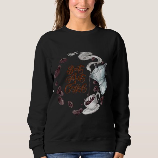 Aber der erste Coffee Fun Hoodie (Vorderseite)
