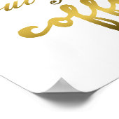 Aber der erste Coffee Gold Film auf White Print Poster (Ecke)