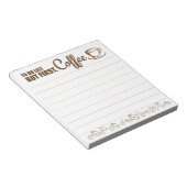 Aber der erste Coffee Notepad Notizblock (angewinkelt)