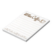 Aber der erste Coffee Notepad Notizblock (Rotiert)