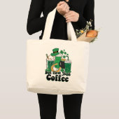 Aber der erste irische Kaffee: Eine St. Patrick's Jumbo Stoffbeutel (Vorderseite (Produkt))