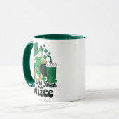 Aber der erste irische Kaffee: Eine St. Patrick's Tasse (Vorderseite Links)