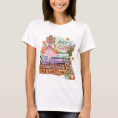 Aber der erste Kaffee, der farbenfrohe Fall Buch L T-Shirt (Vorderseite)