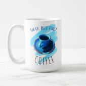 Aber der erste Kaffee Kaffee-Cup Saucer Bohnen Kaffeetasse (Links)