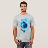 Aber der erste Kaffee Kaffee-Cup Saucer Bohnen T-Shirt (Vorne ganz)