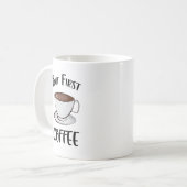 Aber der erste Kaffee - Kaffee Lover Kaffeetasse (Vorderseite Links)