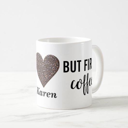 Aber der erste Kaffee Kaffeetasse (VorderseiteRechts)