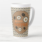 Aber der erste Kaffee Mattiert Donuts Brown Milchtasse (Rechte Ecke)