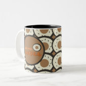 Aber der erste Kaffee Mattiert Donuts Brown Zweifarbige Tasse (Vorderseite Links)