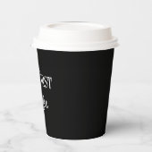 Aber der erste Kaffee schwarz Pappbecher (Links)