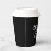 Aber der erste Kaffee schwarz Pappbecher (Rechts)