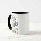 Aber der erste Kaffee Tasse (Vorderseite Links)