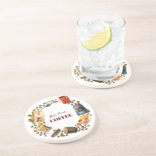 Aber der erste Kaffeekrieg Getränkeuntersetzer (Seite)