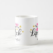 Aber der erste Lipstick | Makeup Typografie Script Kaffeetasse (Mittel)