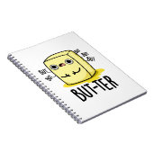Aber der lustige Butter Pun Notizblock (Rechte Seite)