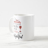 Aber der Wein ist so herrliches Weihnachten Kaffeetasse (Vorderseite Links)