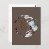 Aber die erste Postkarte (Vorne/Hinten)