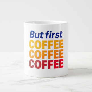 Aber die erste Tasse des Kaffees, der lustige Kera