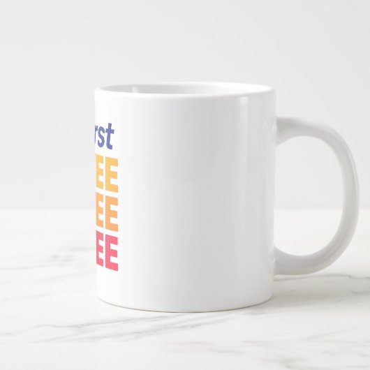 Aber die erste Tasse des Kaffees, der lustige Kera (Rechts)