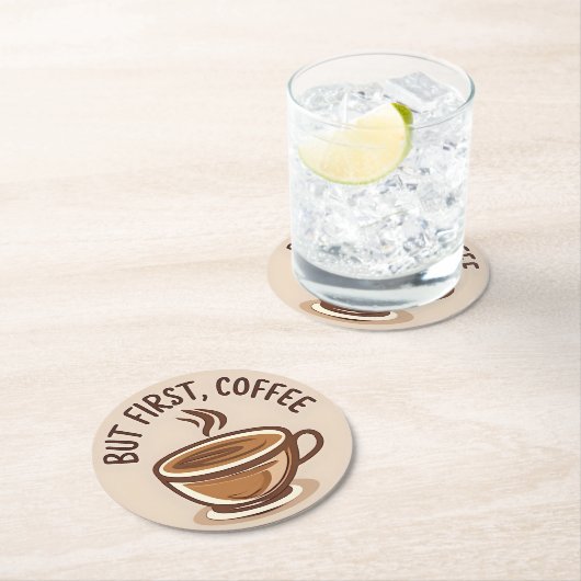 Aber die ersten Untersetzer lieben Kaffee (Vor Ort)