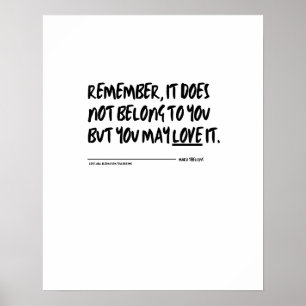 "Aber du kannst es Liebe geben." Poster