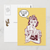 Aber er sagte, er liebe mich! postkarte (Vorne/Hinten)